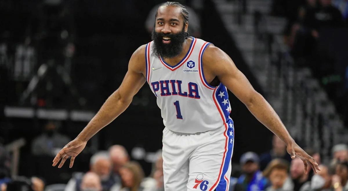 NBA: Harden już błyszczy w nowych barwach. 76ers z wysoką wygraną 