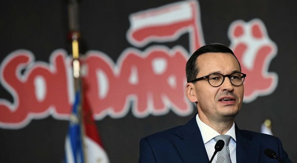 Premier: "Solidarność" to ruch, jakiego nie było w historii świata