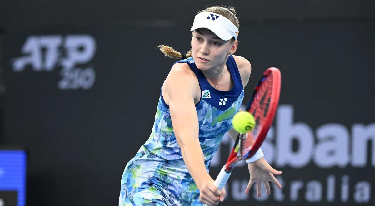 WTA Brisbane: jednostronny finał faworytek. Rybakina nie dała szans Sabalence