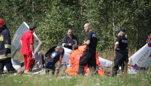 Wypadek samolotu w Łodzi. Pilot nie żyje
