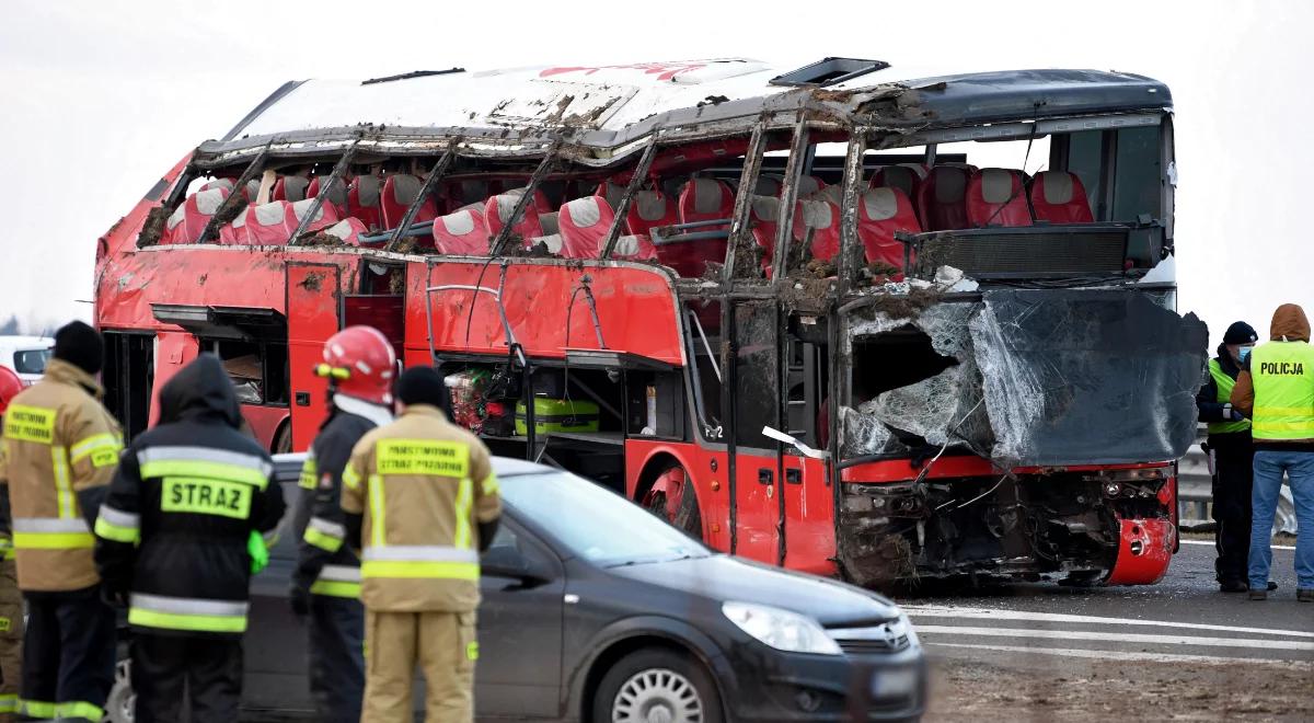 Tragiczny wypadek autokaru na A4. Część podróżnych wróciła na Ukrainę