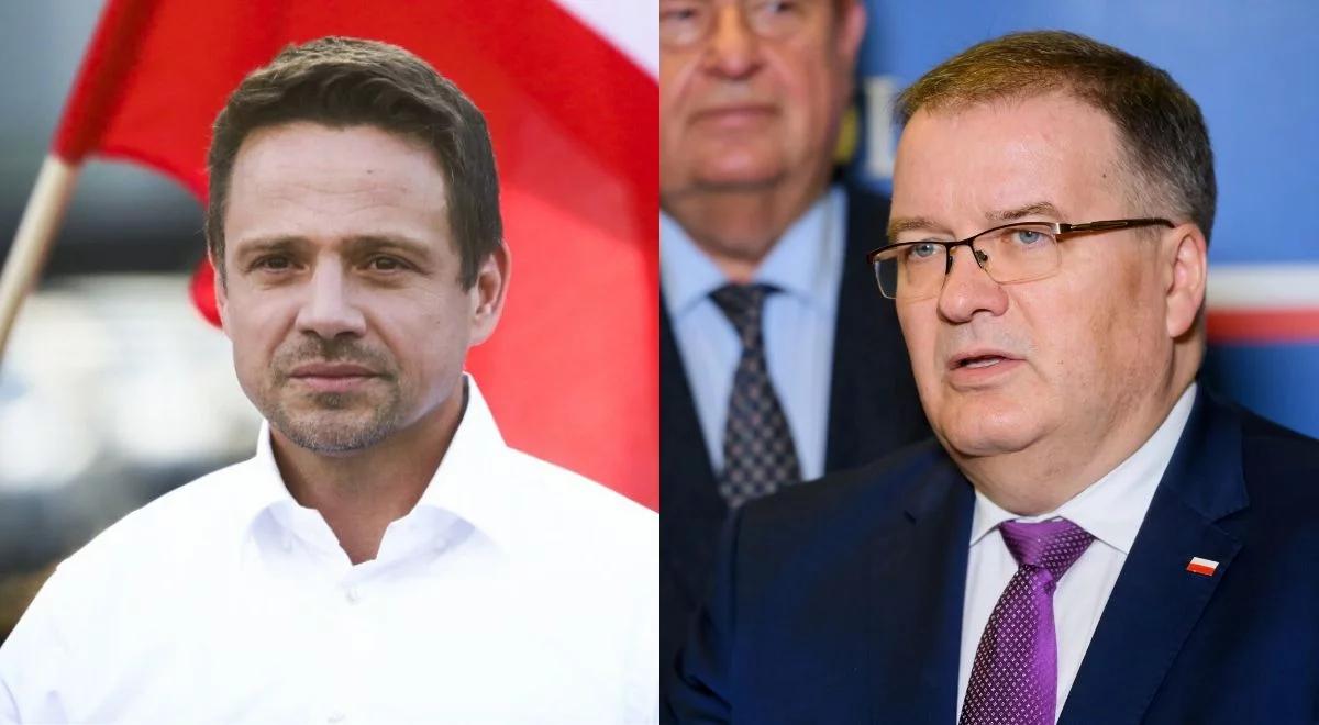 "Nie powinien był uzależniać spotkania z prezydentem od wyników". Dera o Trzaskowskim