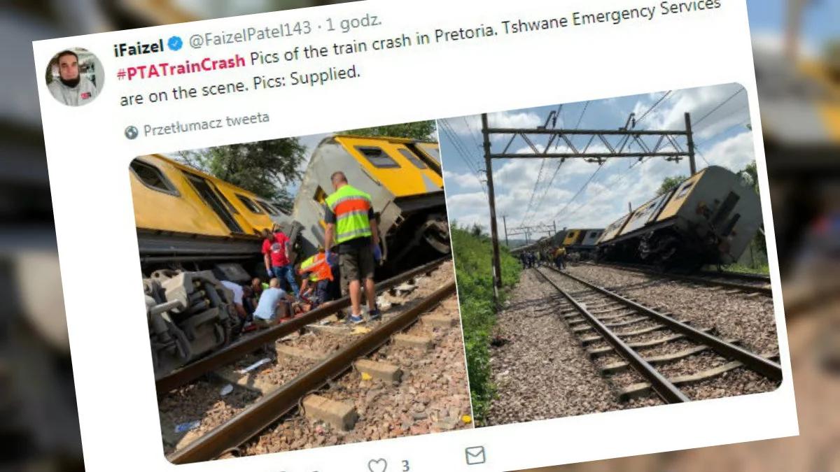 Zderzenie pociągów w stolicy RPA. Są zabici i wielu rannych