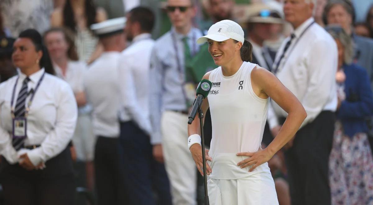 Pierwsze słowa Igi Świątek po wygraniu Wimbledonu. Nagle zaczęła mówić po polsku