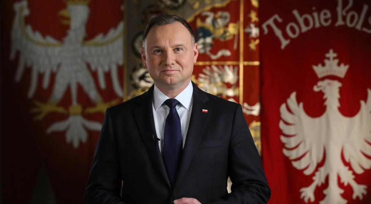 "Skłaniam głowę przed patriotycznymi i obywatelskimi zasługami". Prezydent złożył życzenia górnikom