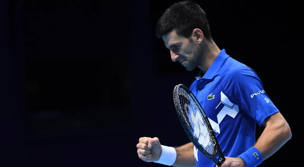 ATP Finals: Novak Djoković w półfinale. Serb pokonał Alexandra Zvereva 