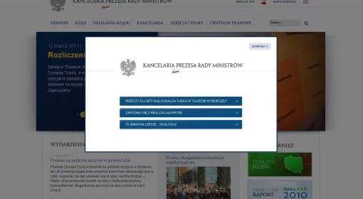 Obietnice premiera w internecie. Rząd przyznaje czego nie zrobił