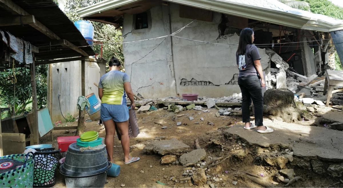 Drugie silne trzęsienie ziemi na Filipinach. Są ofiary śmiertelne