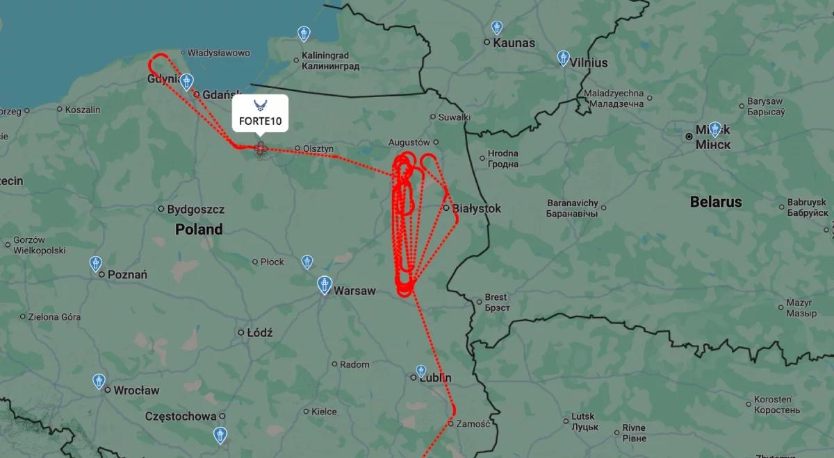 RQ-4 krążył godzinami nad Polską. "Najczęściej śledzony lot dnia"