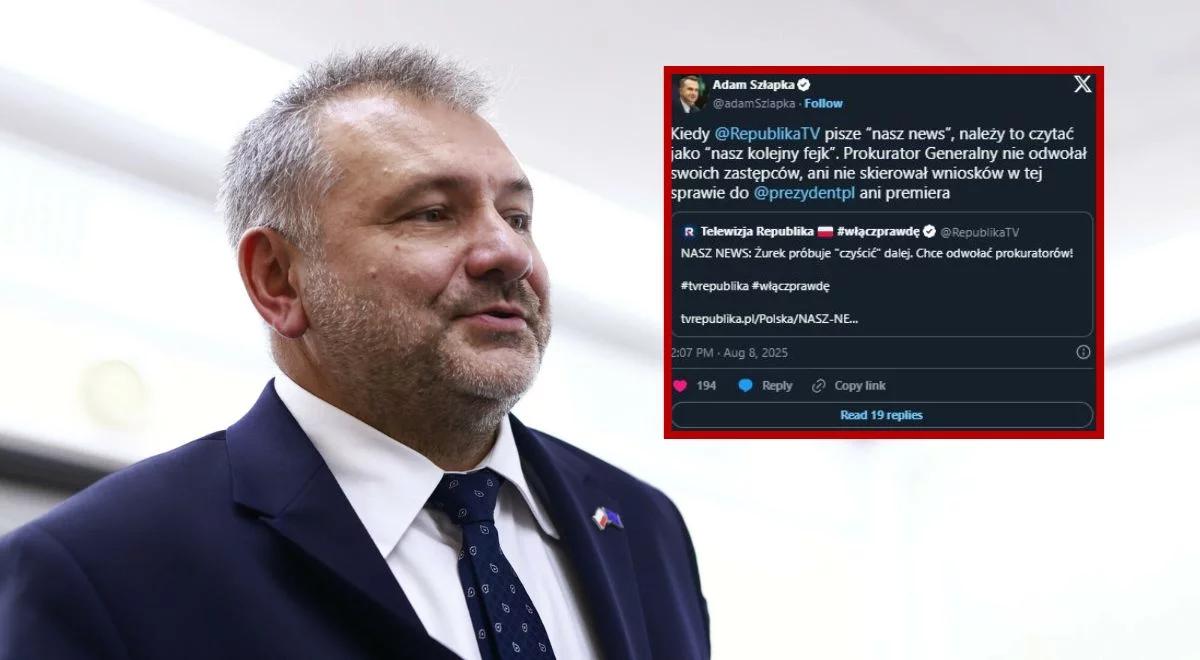 Waldemar Żurek chce odwołać swych zastępców? Szłapka: kolejny fejk