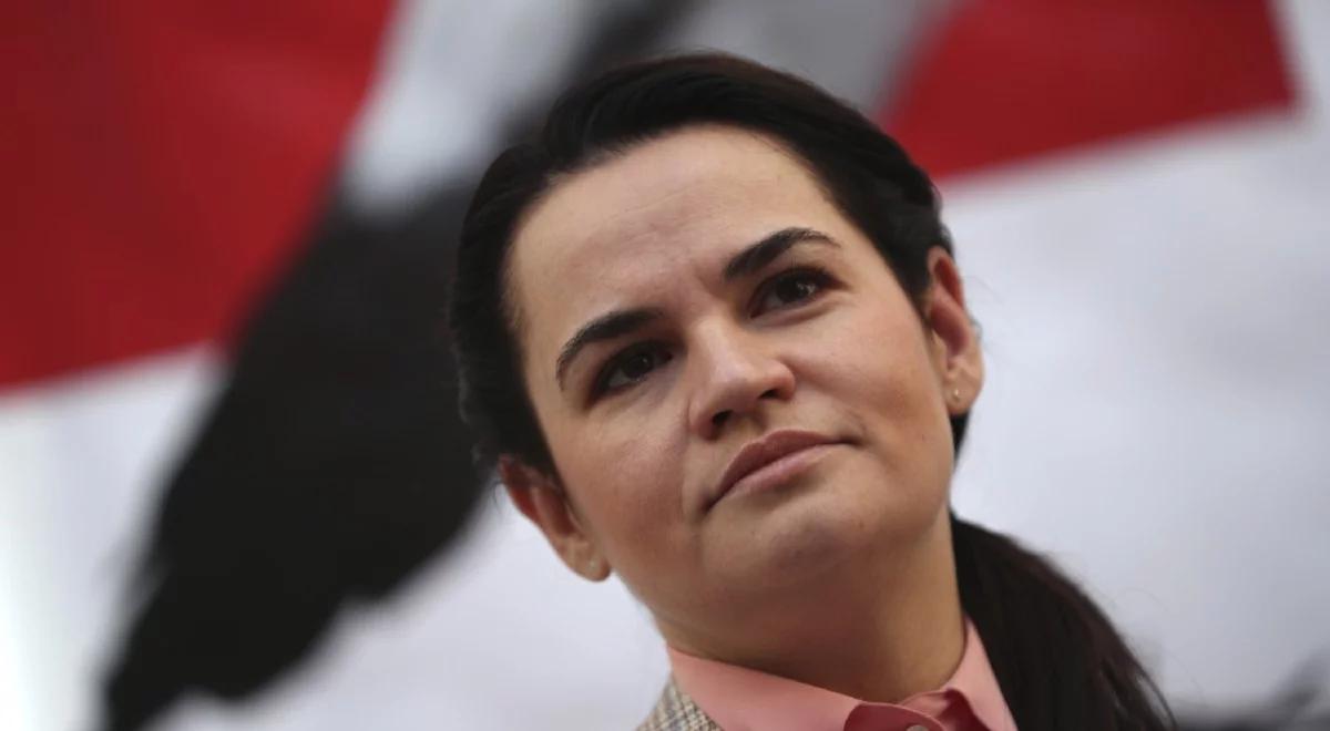"Nie uznawajcie Łukaszenki". Apel Cichanouskiej o sankcje na władze w Mińsku