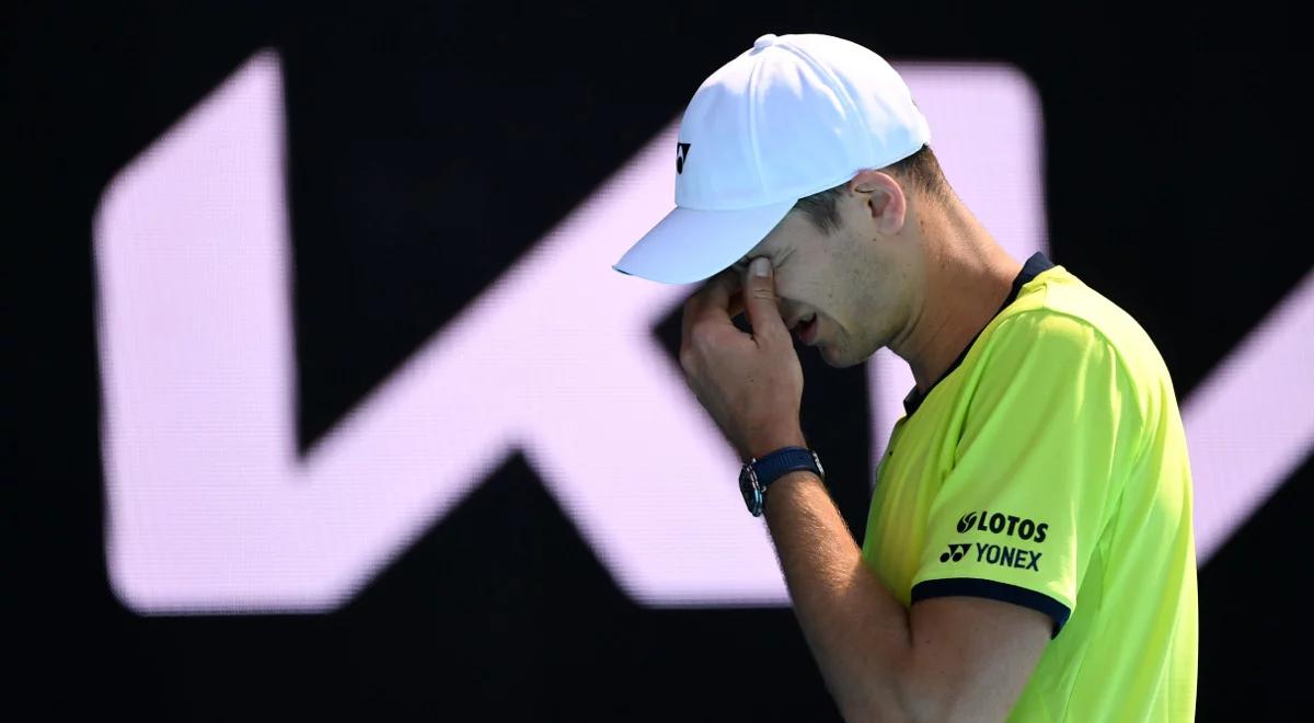 Australian Open: Hubert Hurkacz znów szybko pożegnał się z wielkoszlemowym turniejem 