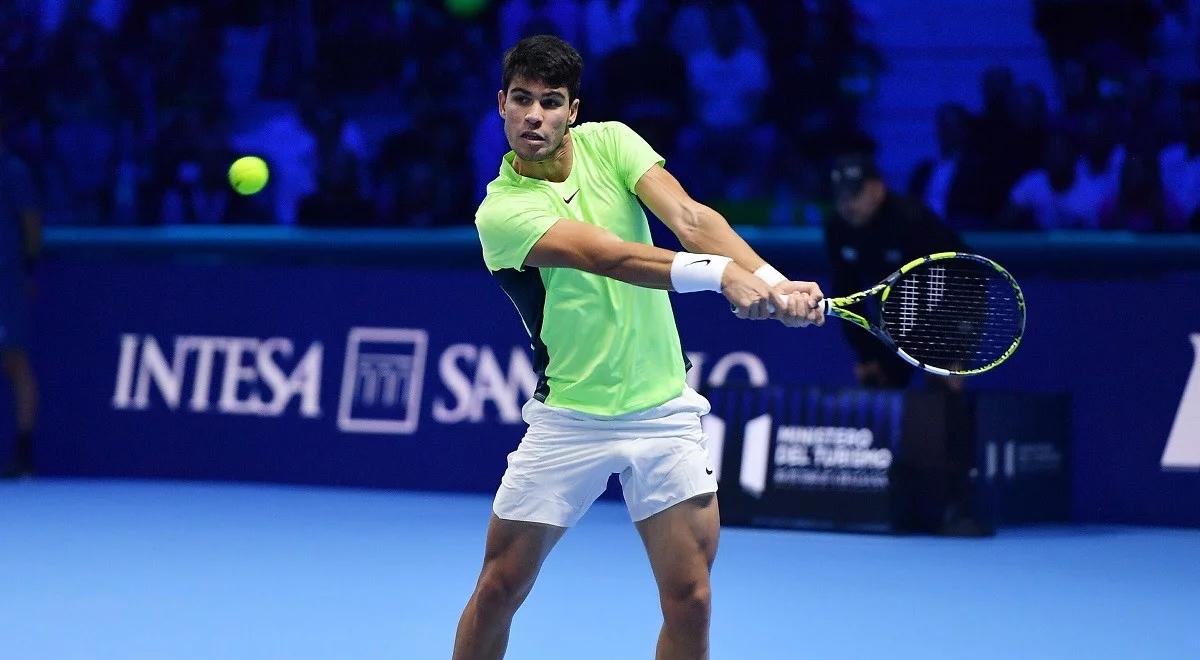 ATP Finals: Carlos Alcaraz pozostaje w grze o awans. Hiszpan pokonał Andrieja Rublowa