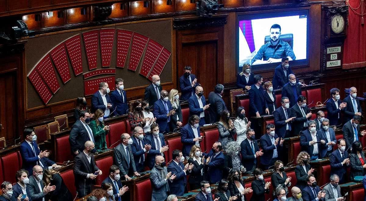 Prezydent Ukrainy we włoskim parlamencie. "Rosja chce wkroczyć do Europy"