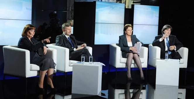 Wybory na żywo: wywiad Kaczyńskiego, debata "czterech"