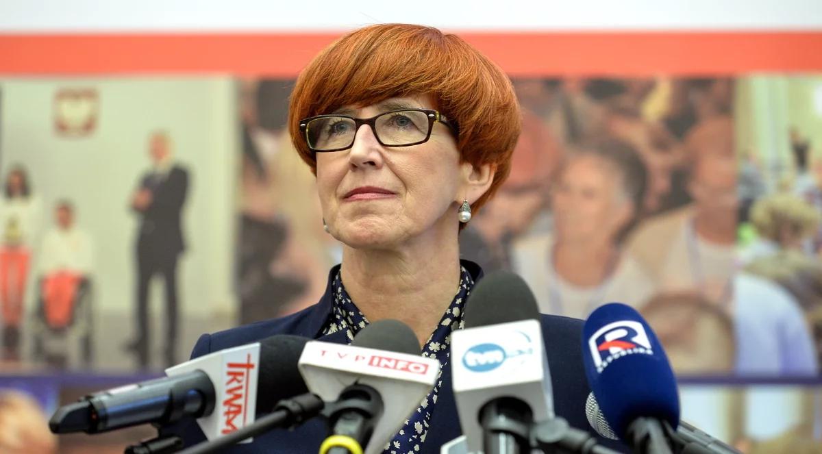 Elżbieta Rafalska: bezrobocie jest rekordowo niskie, podnosimy płace