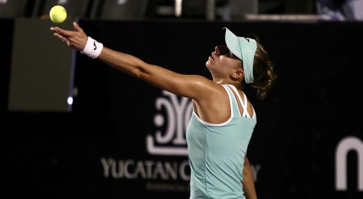 WTA Merida: Magda Linette - Panna Udvardy. Przykre zakończenie meczu. Polka zagra w ćwierćfinale