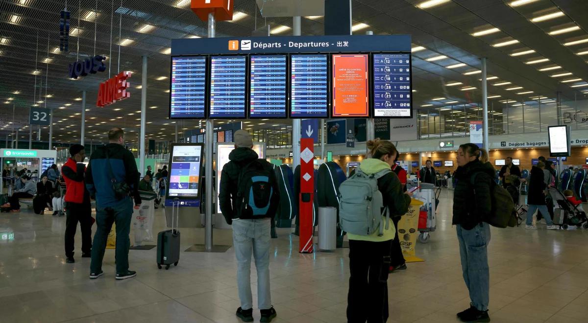 Strajk kontrolerów we Francji. Zablokowane lotniska, odwołane loty