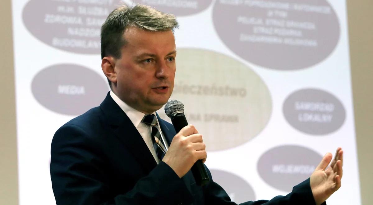 Mariusz Błaszczak: powstanie interaktywna mapa dot. zagrożeń