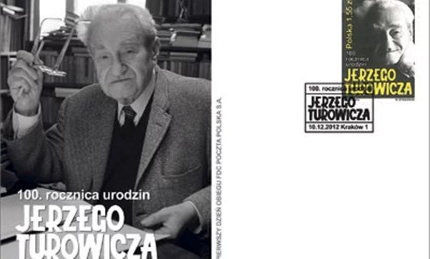 100. rocznica urodzin. Jerzy Turowicz na znaczku 