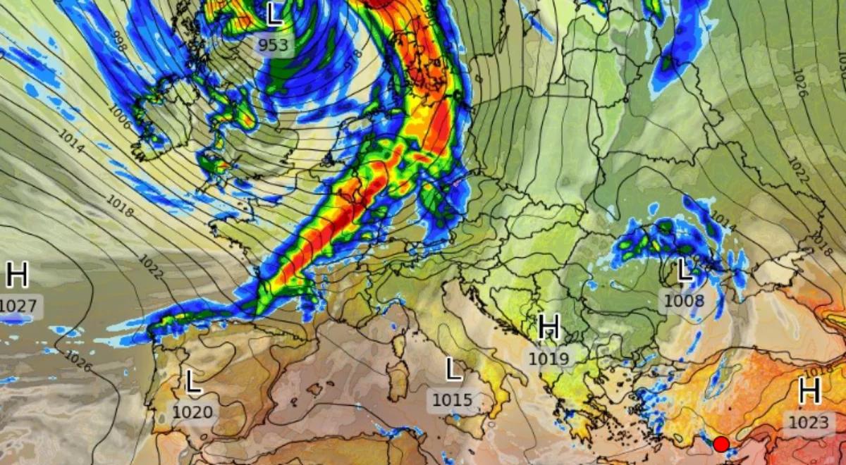 Wir nad Europą przyniesie załamanie pogody. W Polsce zacznie się w sobotę