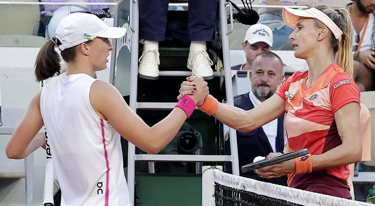 Roland Garros: Iga Świątek melduje się w ćwierćfinale. Łesia Curenko musiała poddać mecz