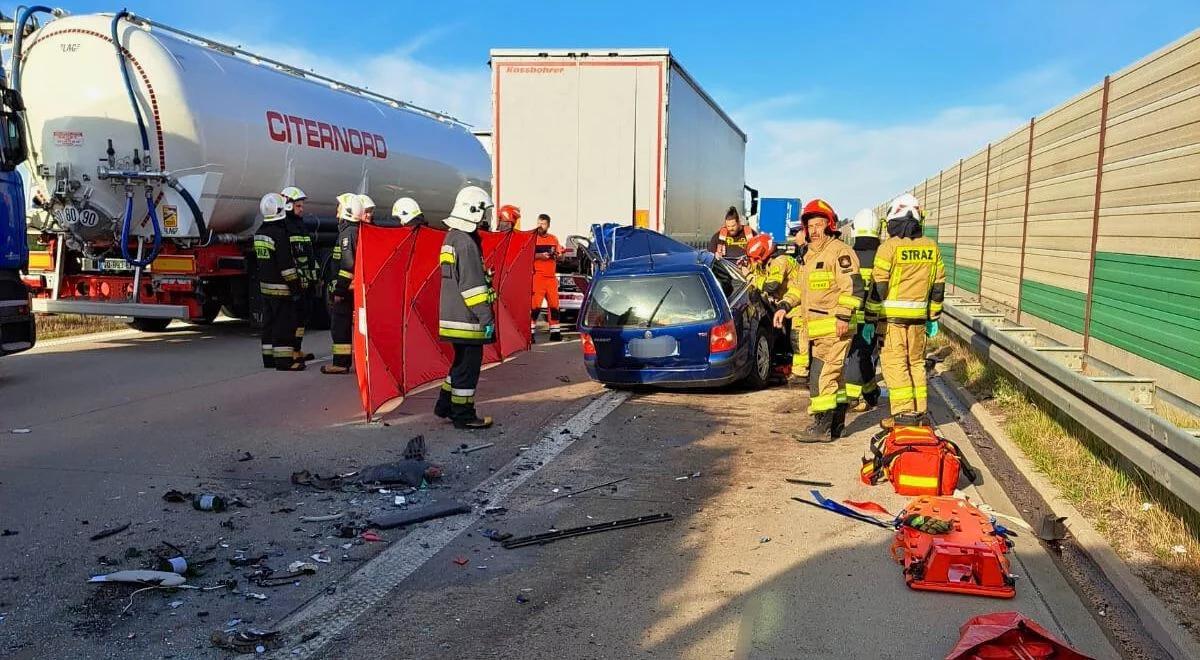 Kierowca zginął w wypadku na A4. Ogromny korek w stronę niemieckiej granicy