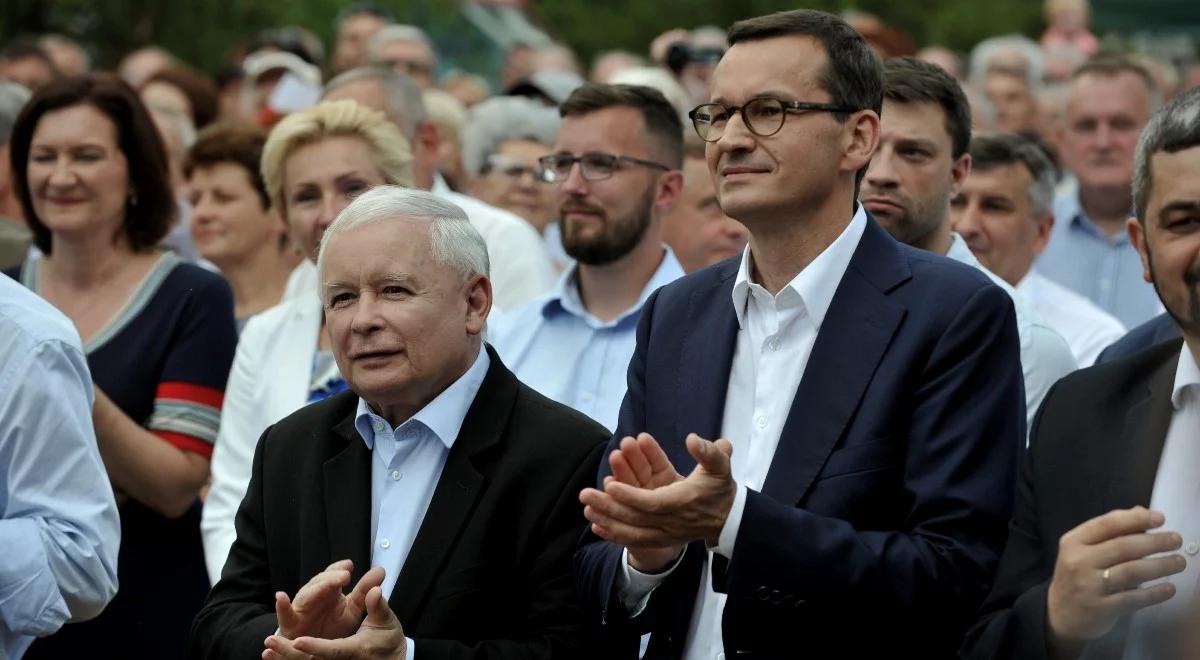 "To wymysły, Mateusz Morawiecki zostaje na stanowisku". Prezes PiS o spekulacjach dot. premiera