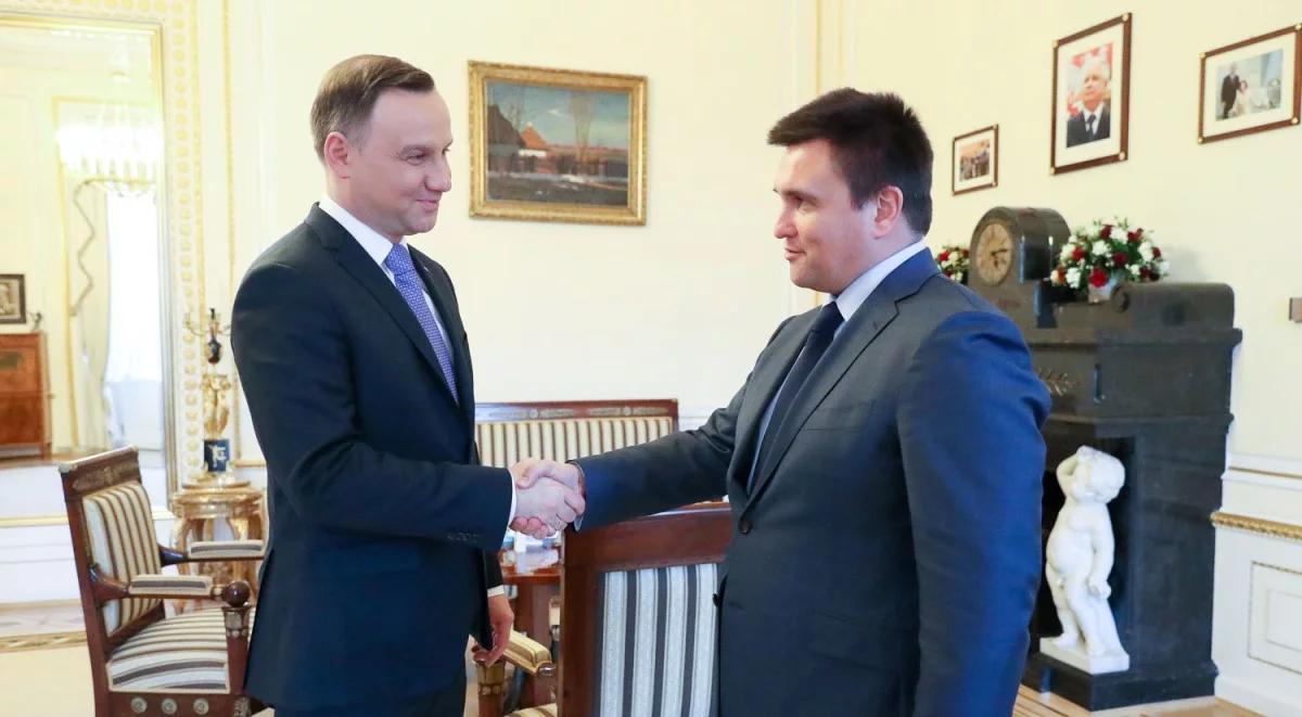 Prezydent przyjął ministra spraw zagranicznych Ukrainy. Relacje dwustronne i historia tematami rozmów