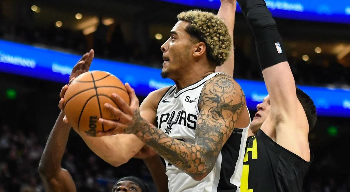 NBA. Jeremy Sochan znów błysnął. Polak pobił rekord kariery w meczu Spurs z Utah Jazz