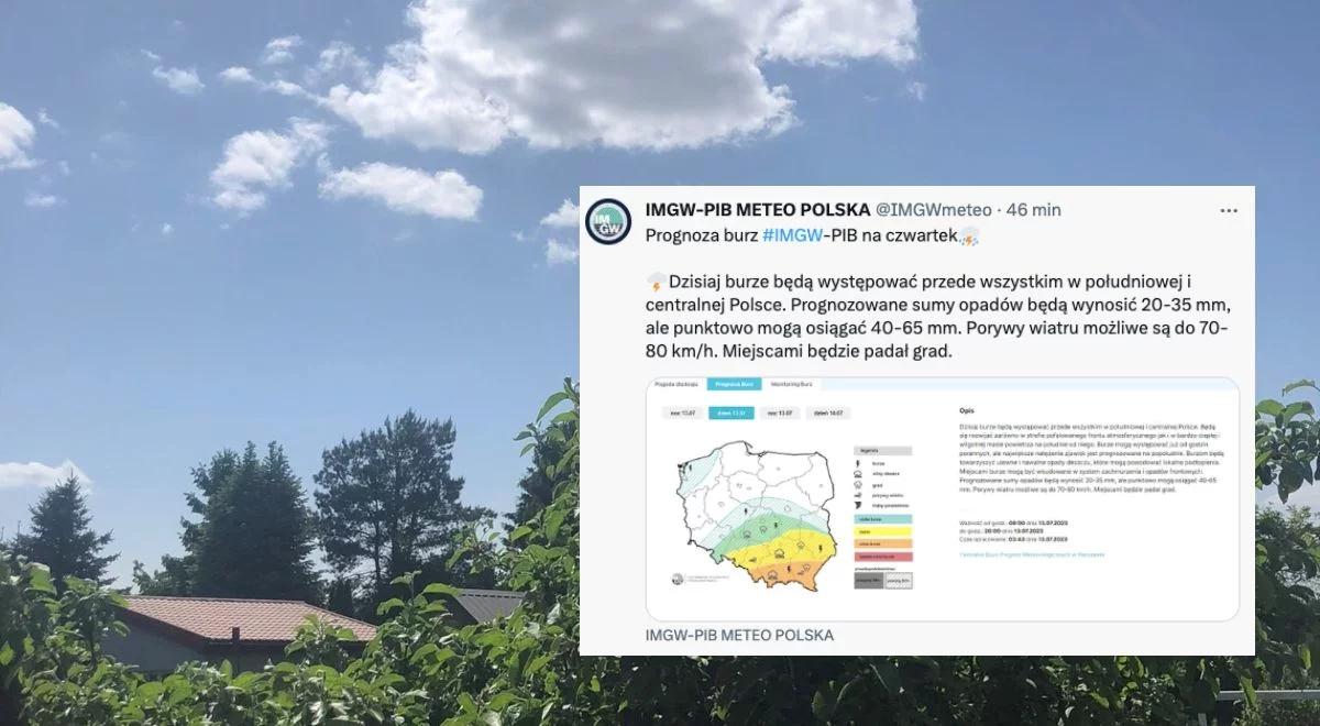 Dziś słonecznie, ale pojawią się burze. Sprawdź prognozę pogody
