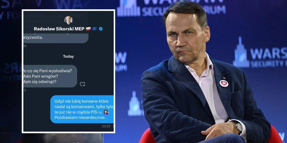 Sikorski miał zastraszać Żukowską. "Sugerował, że mogę pożałować tego, co piszę"