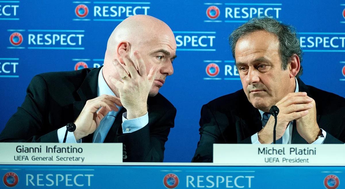 Konflikt na szczycie światowego futbolu. Platini pozwał Infantino