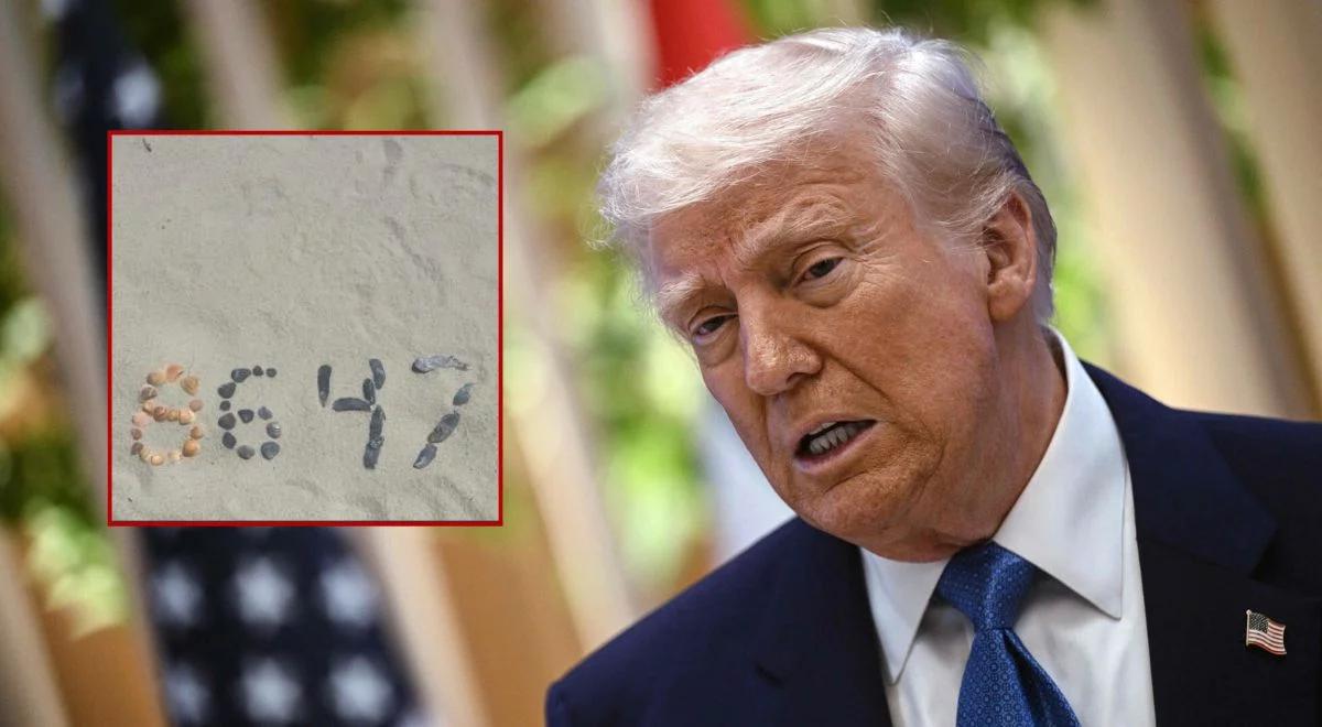 Napis z muszli i śledztwo Secret Service. O co chodzi z "8647" i Trumpem?