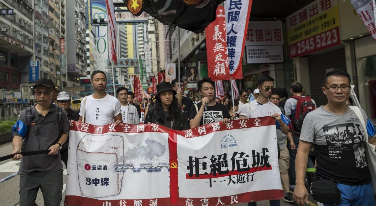 Hongkong: protest ponad tysiąca osób przeciw uciskowi ze strony Pekinu