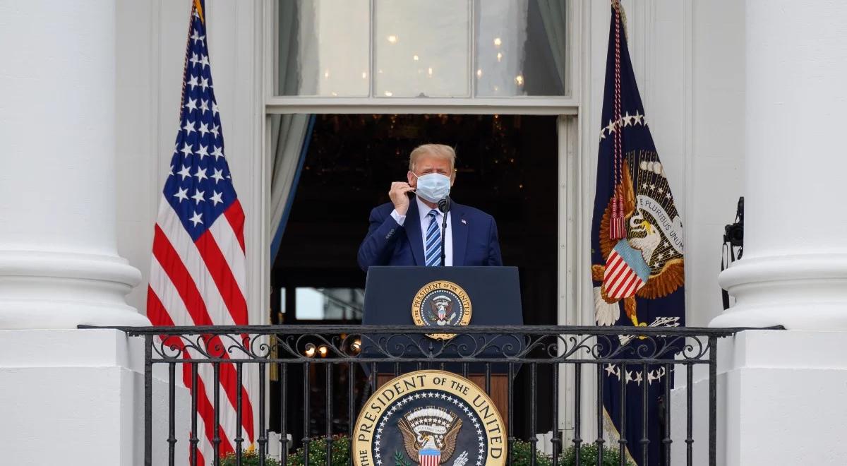 Koronawirus w Białym Domu. Trump zapewnia, że czuje się dobrze i piętnuje oponentów