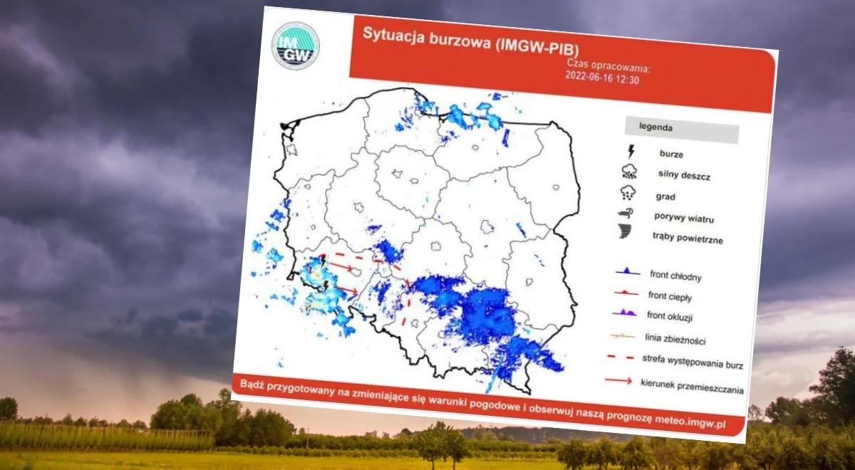 Pogoda: burze z gradem i silny wiatr na południu kraju. IMGW ostrzega