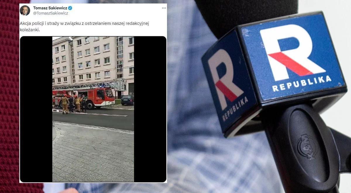 Strzały pod redakcją TV Republika. Policja zatrzymała 35-letniego mężczyznę. Nowe informacje