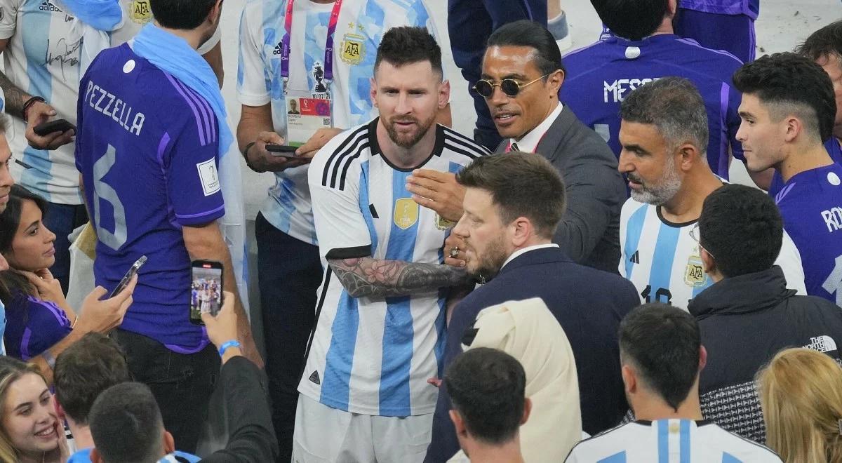 "Człowiek od złotych steków" na murawie stadionu podczas finału MŚ. FIFA rozpoczęła dochodzenie
