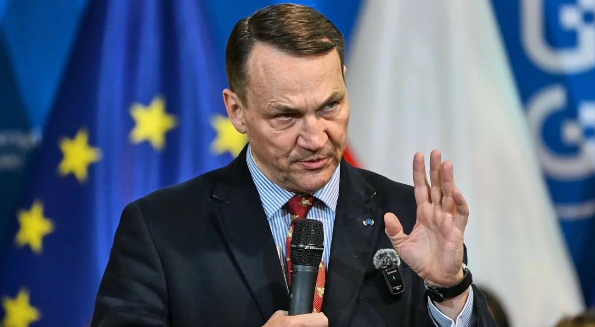 Sikorski w Onecie: jeśli Rosja wejdzie do Dyneburga, będzie wojna