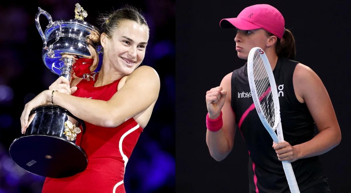 Ranking  WTA: Iga Świątek 88. tydzień na szczycie, ale musi uważać. Aryna Sabalenka zmniejszyła stratę do liderki