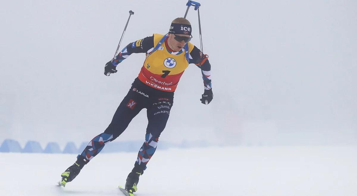 MŚ w biathlonie: Norwegowie zdominowali sprint. Johannes Boe najszybszy 