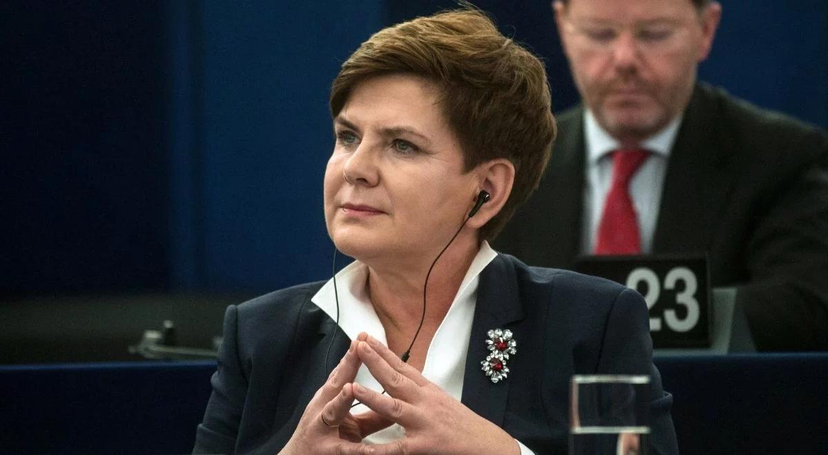 "Unia dała przyzwolenie na takie rozwiązanie". Mocne wystąpienie Szydło w PE