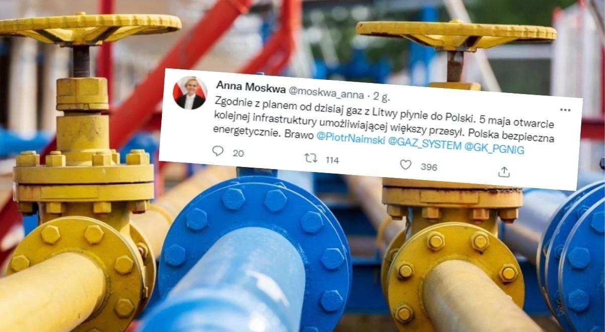 "Polska jest bezpieczna energetycznie". Minister klimatu: od dzisiaj gaz z Litwy płynie do naszego kraju