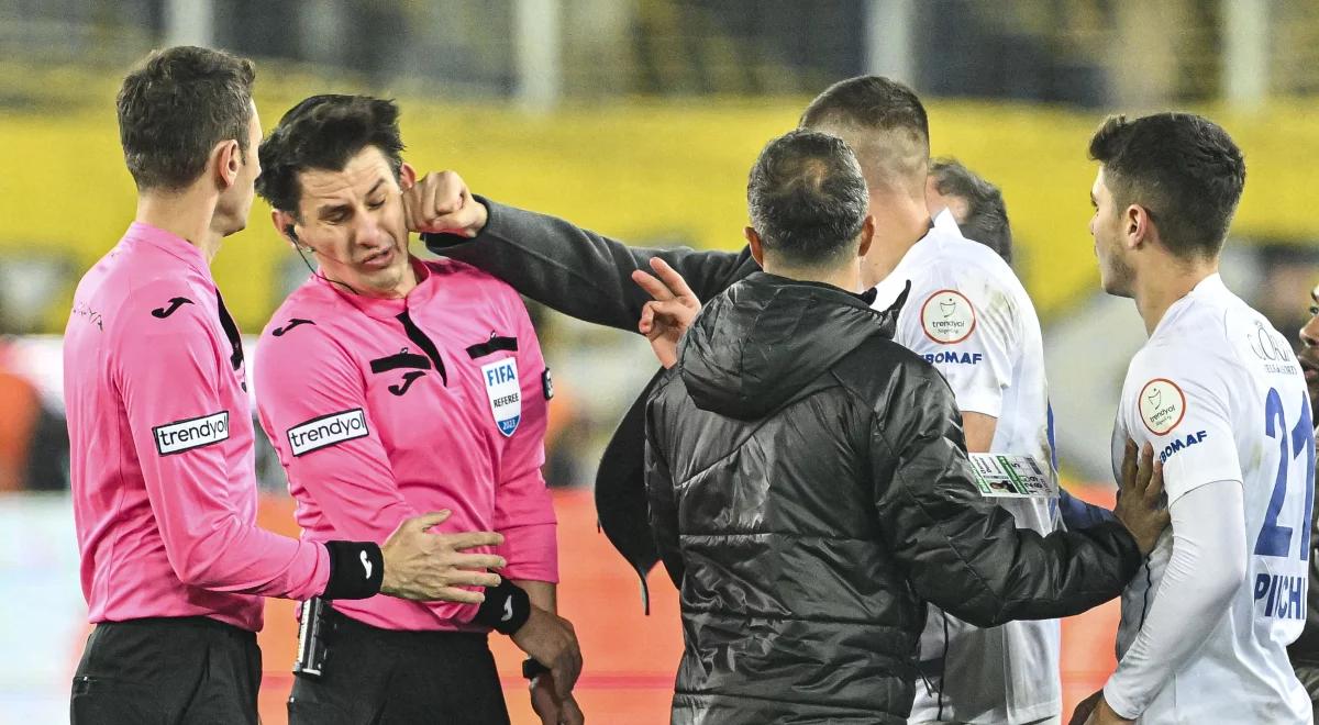 Skandal w Turcji - sędzia uderzony w twarz. Prezes Ankaragucu aresztowany