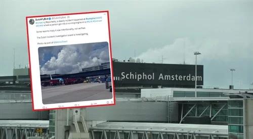 Na lotnisku Amsterdam-Schiphol...
