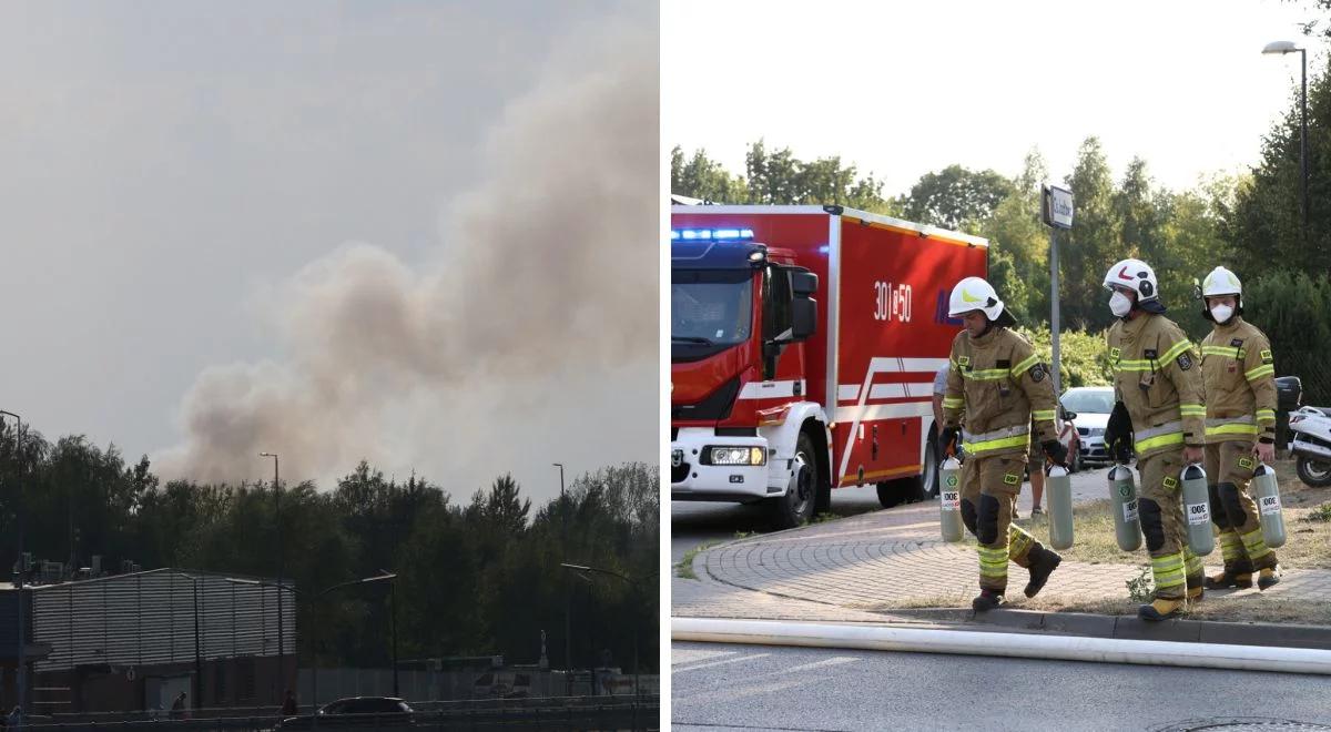 Słup dymu nad Zabrzem, apel do mieszkańców. "Niebezpieczne odpady"