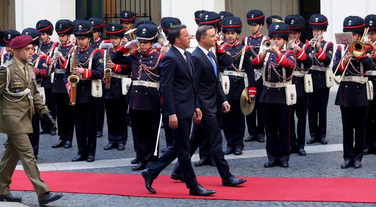 Prezydent Andrzej Duda z wizytą we Włoszech. Rozmowy o bezpieczeństwie i współpracy