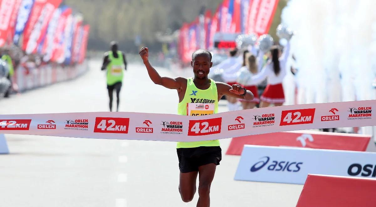 Orlen Warsaw Marathon: Etiopczyk Bejiga zwycięzcą. Marcin Chabowski mistrzem Polski 