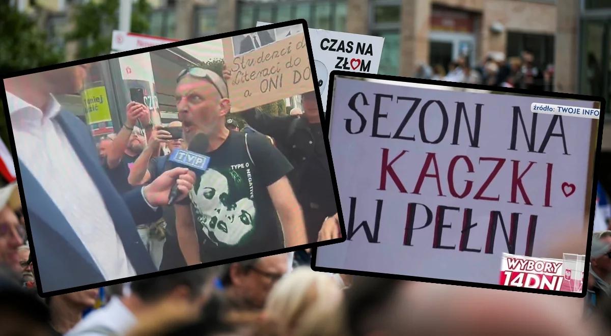 Uczestnicy marszu KO brutalnie lżą dziennikarza. Tak wygląda "miłość" i "tolerancja" fanów Tuska